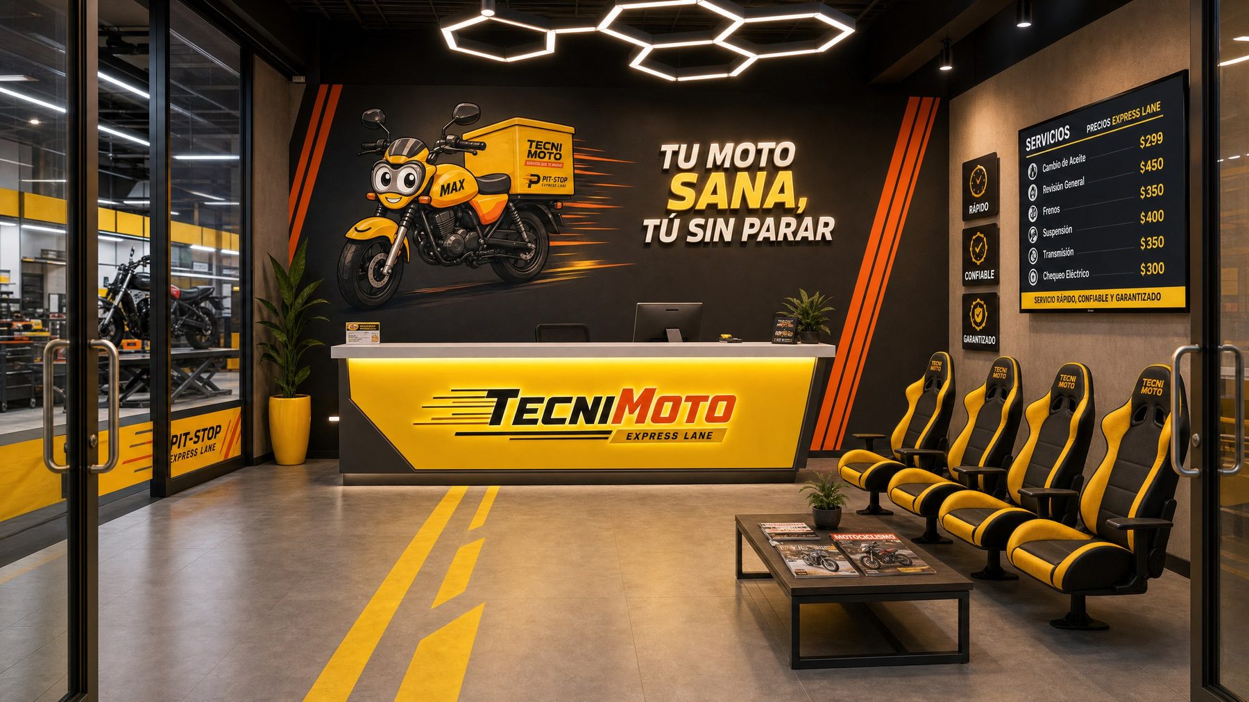 Render de la recepción