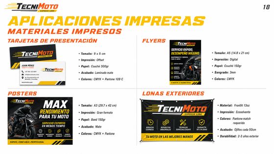 Lámina 18: Aplicaciones Impresas