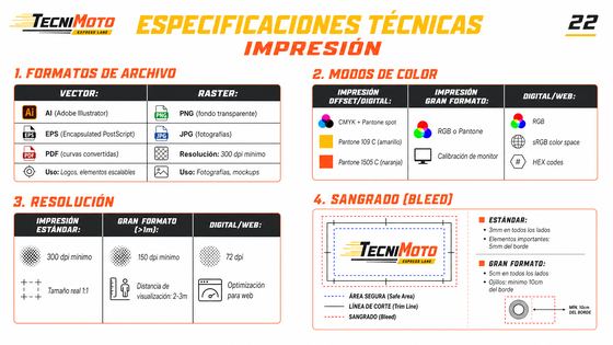 Lámina 22: Especificaciones Impresion